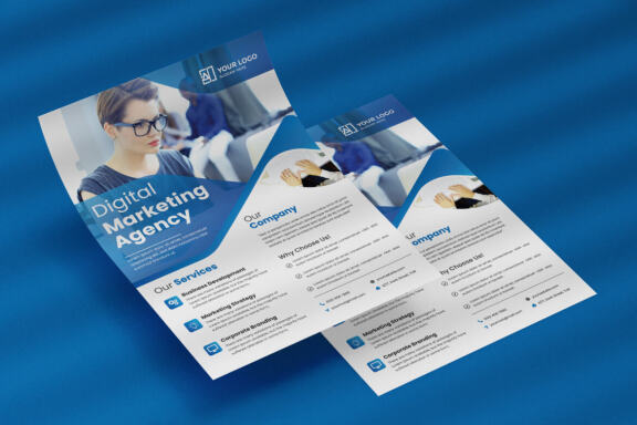 Corporate Minimalist Flyer Design Template