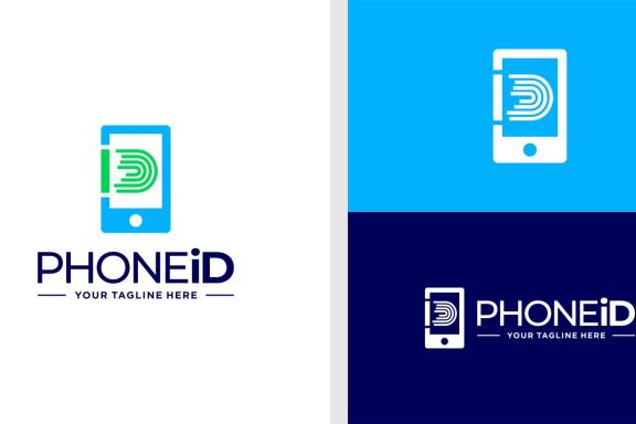PHONE ID LOGO IDENTITY SIMPLE EDITABLE APP