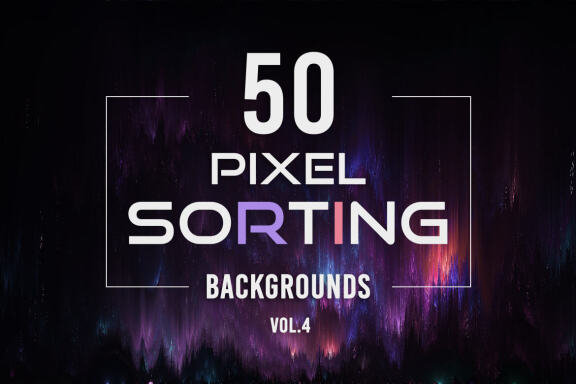 50 Pixel Sorting Backgrounds - Vol. 4