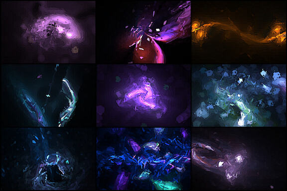 50 Postmodernism Space Backgrounds - Vol. 1