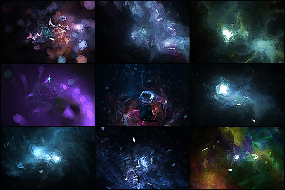 50 Postmodernism Space Backgrounds - Vol. 1