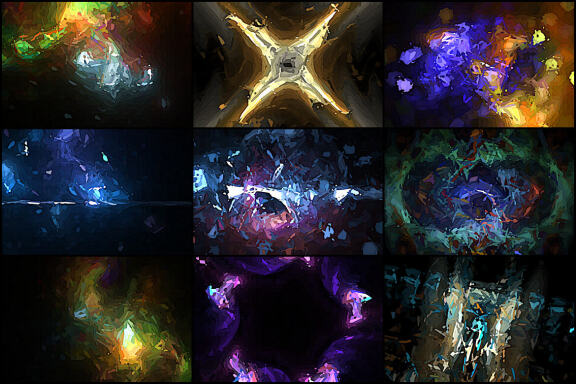 50 Postmodernism Space Backgrounds - Vol. 1