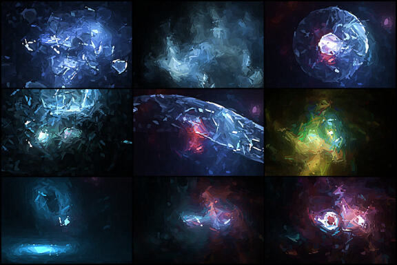 50 Postmodernism Space Backgrounds - Vol. 2
