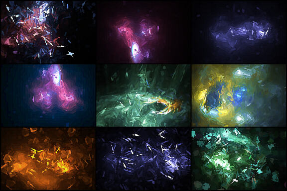 50 Postmodernism Space Backgrounds - Vol. 2