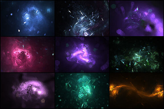 50 Postmodernism Space Backgrounds - Vol. 2