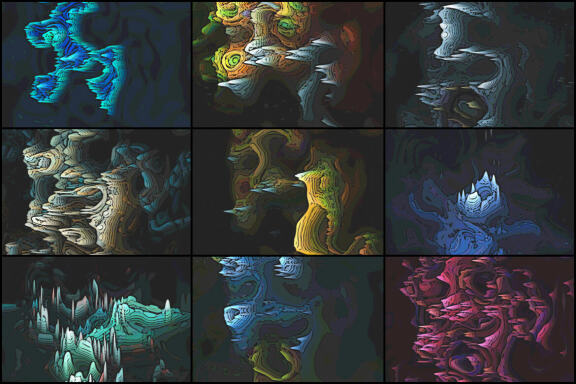 50 Psychedelic Worlds Backgrounds - Vol. 1