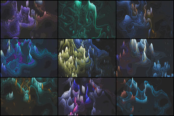 50 Psychedelic Worlds Backgrounds - Vol. 2