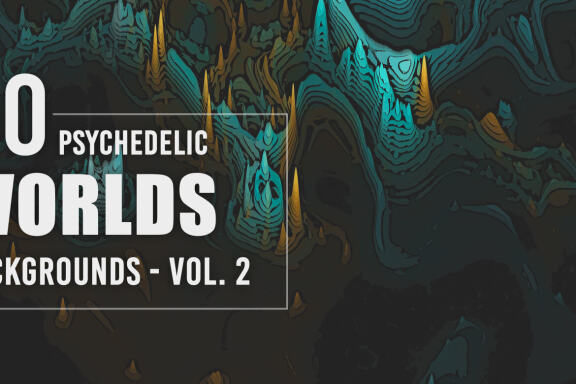 50 Psychedelic Worlds Backgrounds - Vol. 2