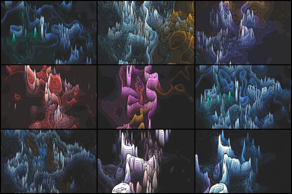 50 Psychedelic Worlds Backgrounds - Vol. 3