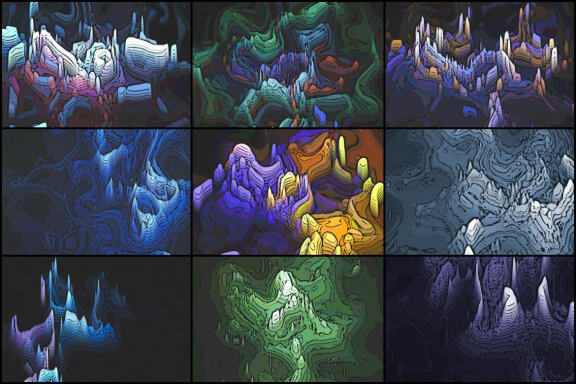 50 Psychedelic Worlds Backgrounds - Vol. 3