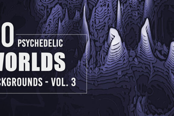50 Psychedelic Worlds Backgrounds - Vol. 3