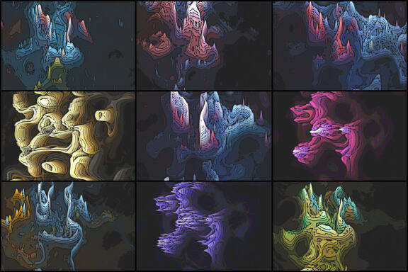 50 Psychedelic Worlds Backgrounds - Vol. 3