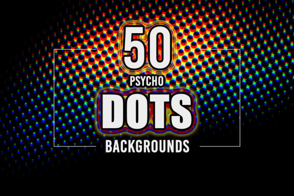 50 Psycho Dots Backgrounds