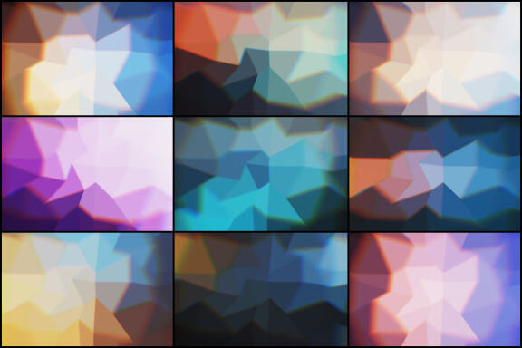 50 Psycho Polygon Backgrounds