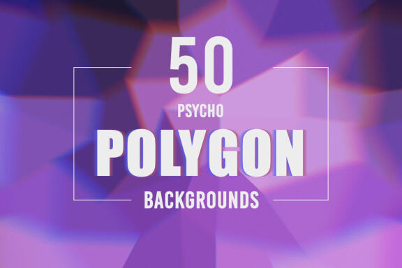 50 Psycho Polygon Backgrounds