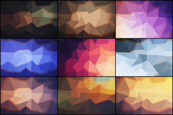 50 Psycho Polygon Backgrounds