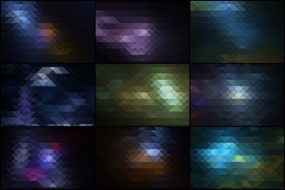 50 Triangle Mosaic Backgrounds - Vol. 2