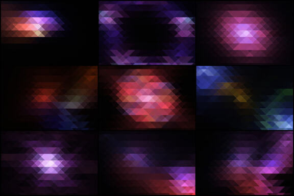 50 Triangle Mosaic Backgrounds - Vol. 3