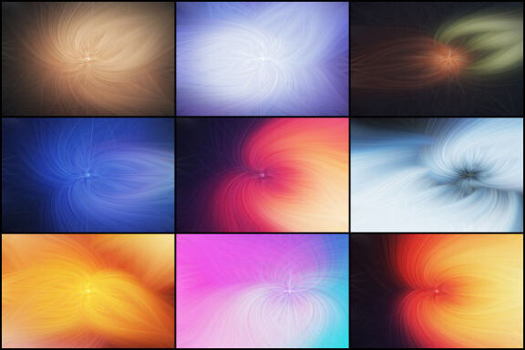 50 Twisted Light Fibers Backgrounds - Vol. 1