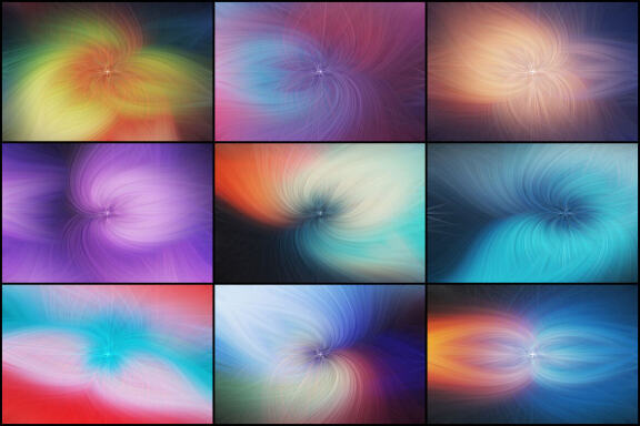 50 Twisted Light Fibers Backgrounds - Vol. 1