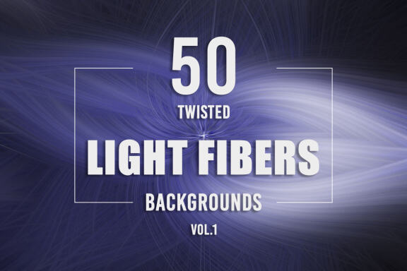 50 Twisted Light Fibers Backgrounds - Vol. 1