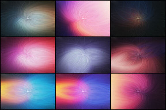 50 Twisted Light Fibers Backgrounds - Vol. 1