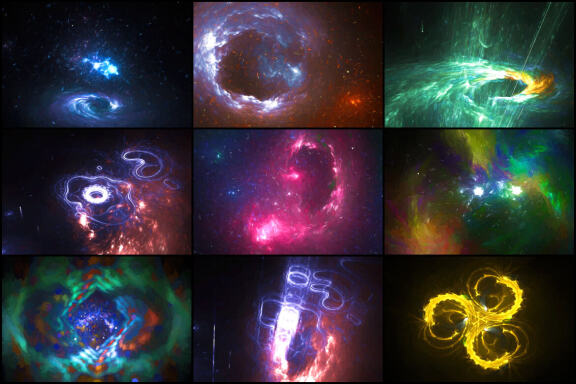 50 Van Gogh Space Backgrounds - Vol. 3