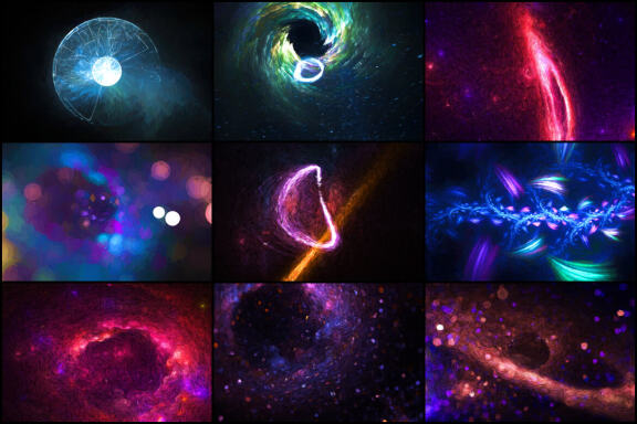 50 Van Gogh Space Backgrounds - Vol. 3