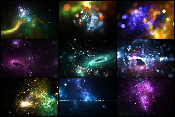 50 Van Gogh Space Backgrounds - Vol. 4