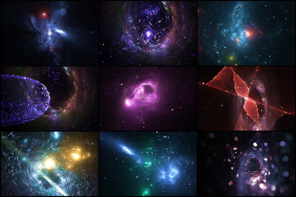 50 Van Gogh Space Backgrounds - Vol. 5