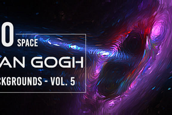50 Van Gogh Space Backgrounds - Vol. 5