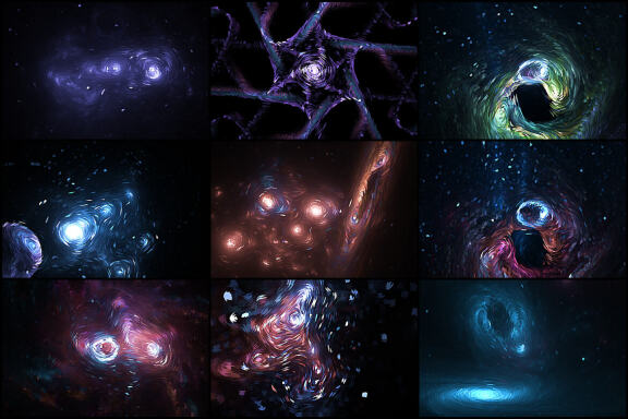 50 Van Gogh Space Backgrounds - Vol. 6