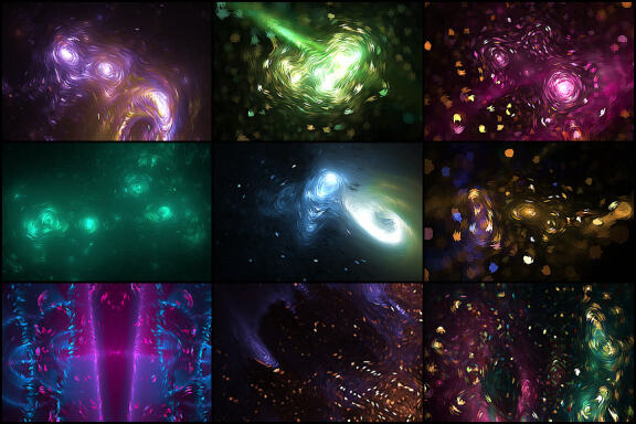 50 Van Gogh Space Backgrounds - Vol. 8