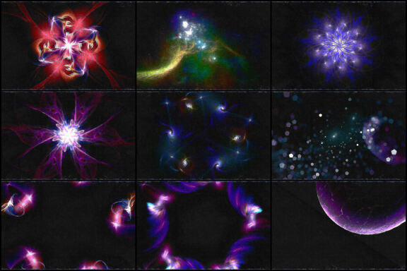 50 Van Gogh Space Backgrounds - Vol. 10