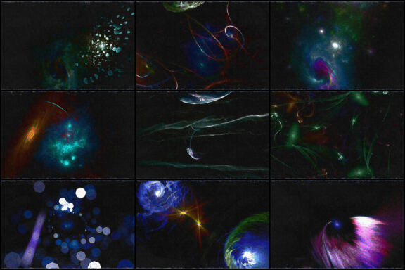 50 Van Gogh Space Backgrounds - Vol. 10