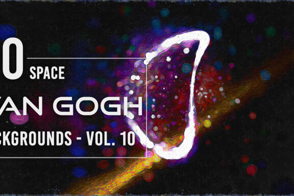 50 Van Gogh Space Backgrounds - Vol. 10