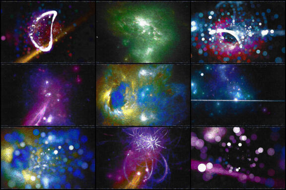 50 Van Gogh Space Backgrounds - Vol. 10