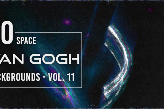 50 Van Gogh Space Backgrounds - Vol. 11
