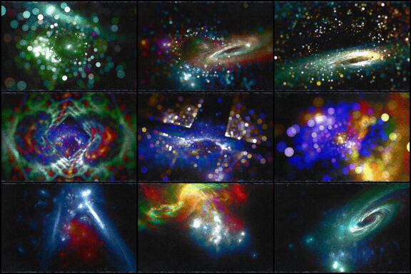 50 Van Gogh Space Backgrounds - Vol. 11