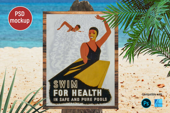 Woods Beach | Poster Mockup