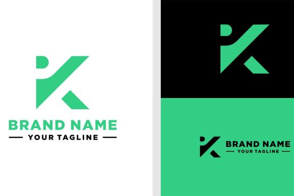 KP NEGATIVE SPACE LOGO SIMPLE EDITABLE