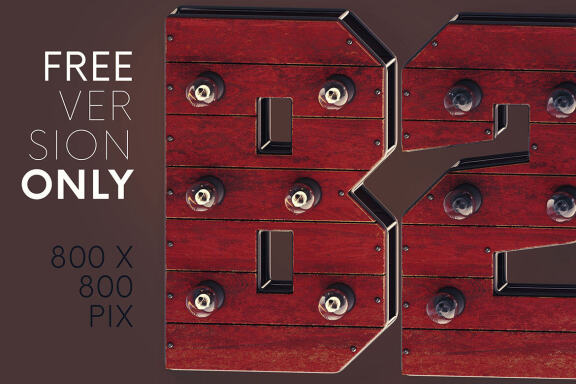 Steampunk Lights - Free 3D Lettering