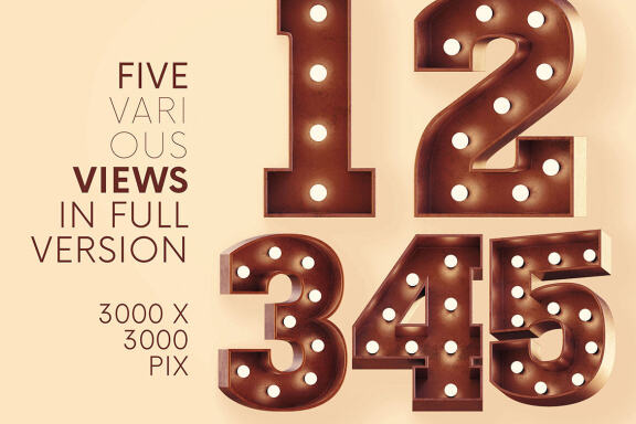 Marquee Lights - Free 3D Lettering