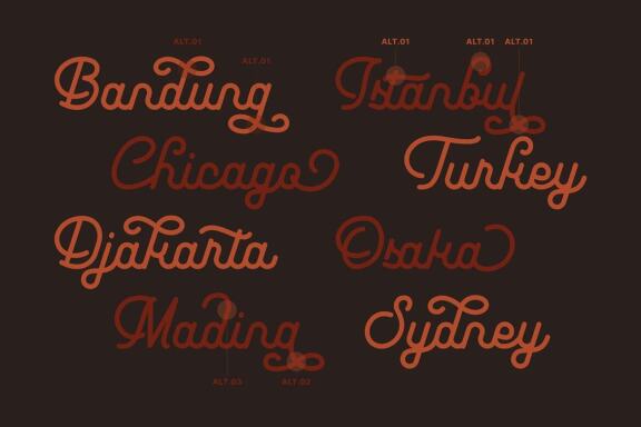 Leuthikline - Beautiful Monoline Font