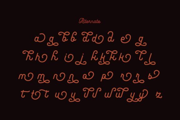 Leuthikline - Beautiful Monoline Font