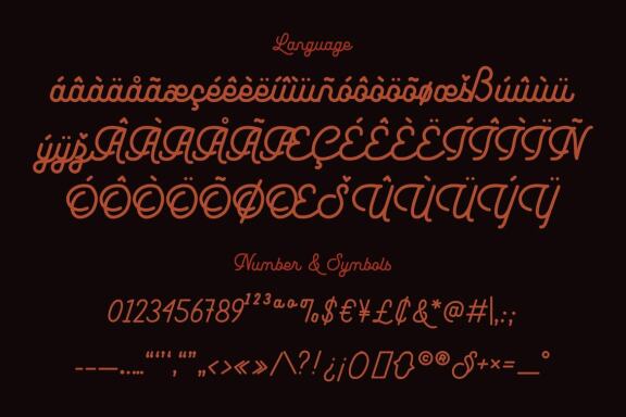 Leuthikline - Beautiful Monoline Font