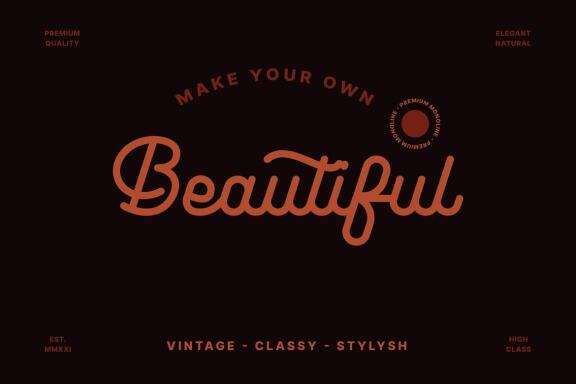 Leuthikline - Beautiful Monoline Font
