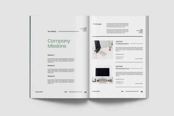 Company Profile Document Indesign