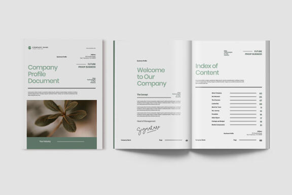 Company Profile Document Indesign