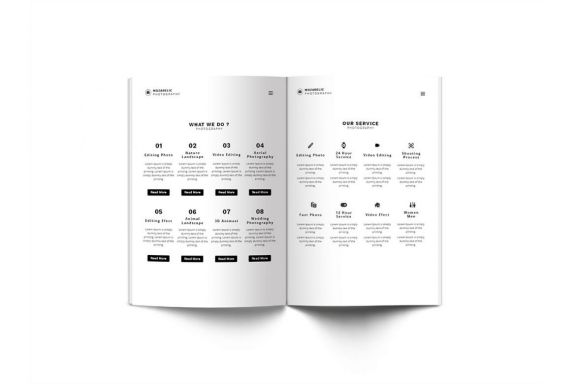 Mozarelic Photography A4 Brochure